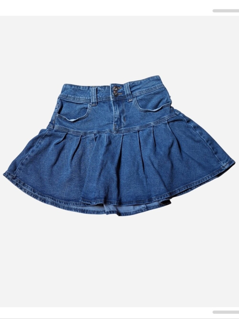Like New! Sweet Society Pleated Denim Mini Skirt Y2K Style Size Small